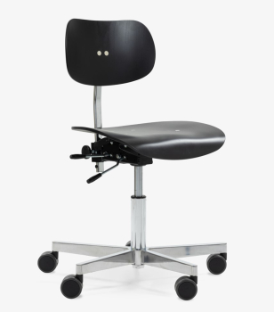 W+S Bürostuhl S 197 R20 poliert/verchromt